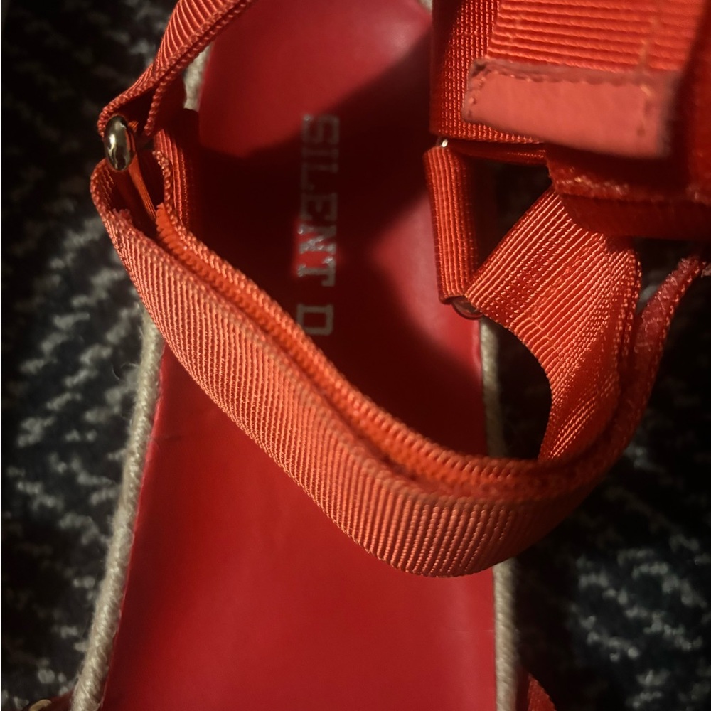 Anthropologie Silent D Women's Orange Sandals - image 4